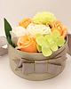 akcesoria różne Kwiaty mydlane - flower box pomarańczowy 2