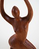 figurki i rzeźby Rzeźba tekowa kobieta, duński design, lata 70, produkcja: Dania 5