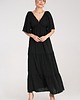 sukienki maxi damskie Długa sukienka maxi z dekoltem w serek i rękawem kimono - M1185 4