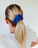 gumki do włosów Gumka jedwabna, scrunchie, frotka królewski chaber MIDI 2