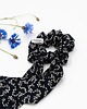 gumki do włosów Scrunchie/frotka Granatowa wzorki 1