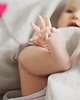 kocyki, kołderki, pościel dla dzieci Kocyk lniany / otulacz szary (malina i róż) 1