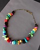 korale Boho style naszyjnik bajecznie kolorowy Optymistyczny prezent  handmade 2
