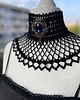 chokery Koronkowy naszyjnik ażurowy retro 5