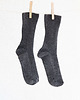 skarpetki damskie NORKI - Skarpetki Grafitowe Prążkowane Wełniane Całoroczne 35 - 37 1