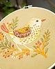 Ozdoby na ścianę Ptaszek folk - haft w tamborku 20 cm 7