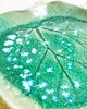 patery i talerze Patera ceramiczna Zielony Liść Nakrapiany 2