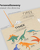 plakaty "Dinozaury" Personalizowany Plakat z Imieniem Dziecka 4