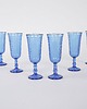 szklanki i kieliszki Komplet kieliszków kobaltowych, włoski design, lata 70, produkcja: Włochy 1