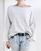 bluza bez kaptura damska Szara bluza cięta Bez ściągaczy 1