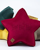 dekoracje świąteczne Poduszka dekoracyjna gwiazdka, świąteczna velvetowa - grawer HO! HO! HO! 1