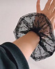 gumki do włosów Black PUFF scrunchie tiulowa gumka do włosów 1