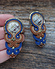 kolczyki soutache Kolczyki sutasz z jaspisem obrazkowym 2