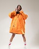 kurtki damskie Kurtka wiatrówkaanorak  longline pomarańcz 1