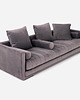 sofy i szezlongi Sofa KOPENHAGA szary welur, skandynawski design 2