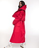 płaszcze damskie Parka Longline Collar Vest Oversize red 3