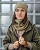szale damskie Klasyczny Komin - Khaki 1