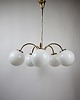 lampy wiszące Lampa  pięcioramienna lata 70. 1