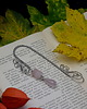 zakładki do książek Oryginalna różowa zakładka do książki kwarc wire wrapping 3