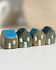 figurki i rzeźby Ceramiczne mini domki zestaw 4 szt. 2