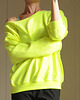 bluza bez kaptura damska Fluo żółty Z 2