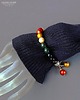 bransoletki - inne Bajecznie kolorowa bransoletka Boho ze szklanych pereł prezent  handmade 5