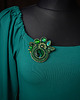 broszki Isobelle -zielona broszka soutache 1