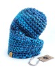 czapki damskie Niebieska czapka zimowa CRAZYCOLOR 1