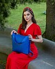torby na ramię Torba skórzana Della niebieska marki bolsa 9