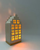 dekoracje świetlne Ceramiczny lampion na tealight Kamieniczka 1