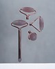 akcesoria dla niej Masażer do twarzy 4 in 1 (kwarc różowy rose quartz roller) - STONE CARE 1
