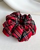 gumki do włosów Gumka do włosów scrunchie Red Check Chic 3