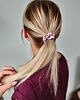 gumki do włosów Gumka jedwabna, scrunchie, gumka satynowa lawendowy róż MINI 3