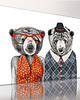 obrazy OBRAZ NA PŁÓTNIE -  120x80cm LOVE BEAR 3