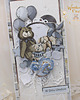 kartki scrapbooking Kartka urodzinowa dla dziecka, roczek "VintageBoy1" GOTOWA 1