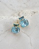 kolczyki pozłacane Kolczyki pozłacane Prema: Paradise Blue & Light Turquoise 2