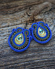 kolczyki soutache Peacock Eye-kolczyki soutache 1