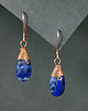 kolczyki wire wrapping Kolczyki z lapis lazuli 4