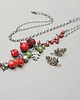 kolczyki wire wrapping Leaf - sztyfy 4