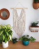 makramy Makrama  boho wisząca na ścianę, naturalna. 3