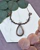 kolie Miedziany naszyjnik wire wrapping z kamieniem księżycowym #504 3