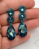 kolczyki swarovski Bermuda Blue,kolczyki z kryształami Swarovskiego 2