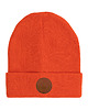 czapki i kapelusze męskie Czapka beanie z bawełny organicznej pomarańczowa 1