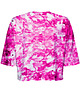 t-shirt damskie DR.CROW T-shirt Krótki CROP Marble Pink 1