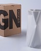 wazony Wazon Pogięty niski / biała porcelana 2