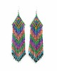 kolczyki - inne Indian green&pink 1