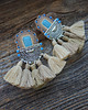 kolczyki soutache Duże i etniczne kolczyki boho z chwostami 2