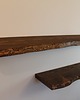 półki Półka drewniana wisząca na ścianę z żywą krawędzią grubość 38 mm 5