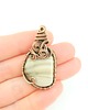 wisiory Krzemień pasiasty wisiorek wire wrapping 2