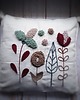 poduszki plecione Jesienna poduszka Boho punch needle 1